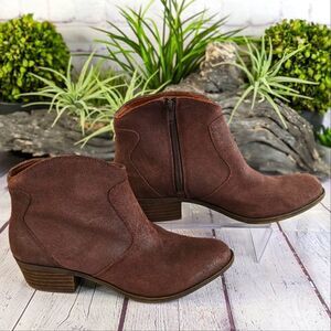 Lucky Brand Belia Leather Ankle Bootie